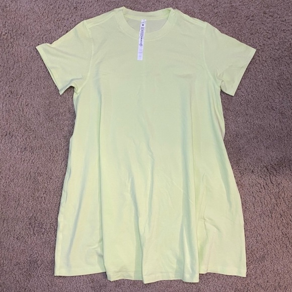 Lululemon All Yours Tee Dress Crispin Green Size 2 - Picture 3 of 6